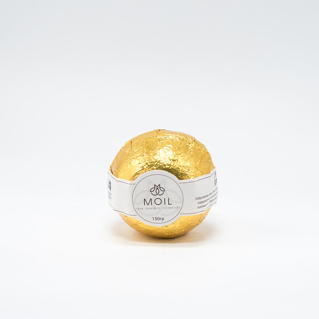 MOIL Ванны бөмбөлөг алтлаг 150гр Монос косметик