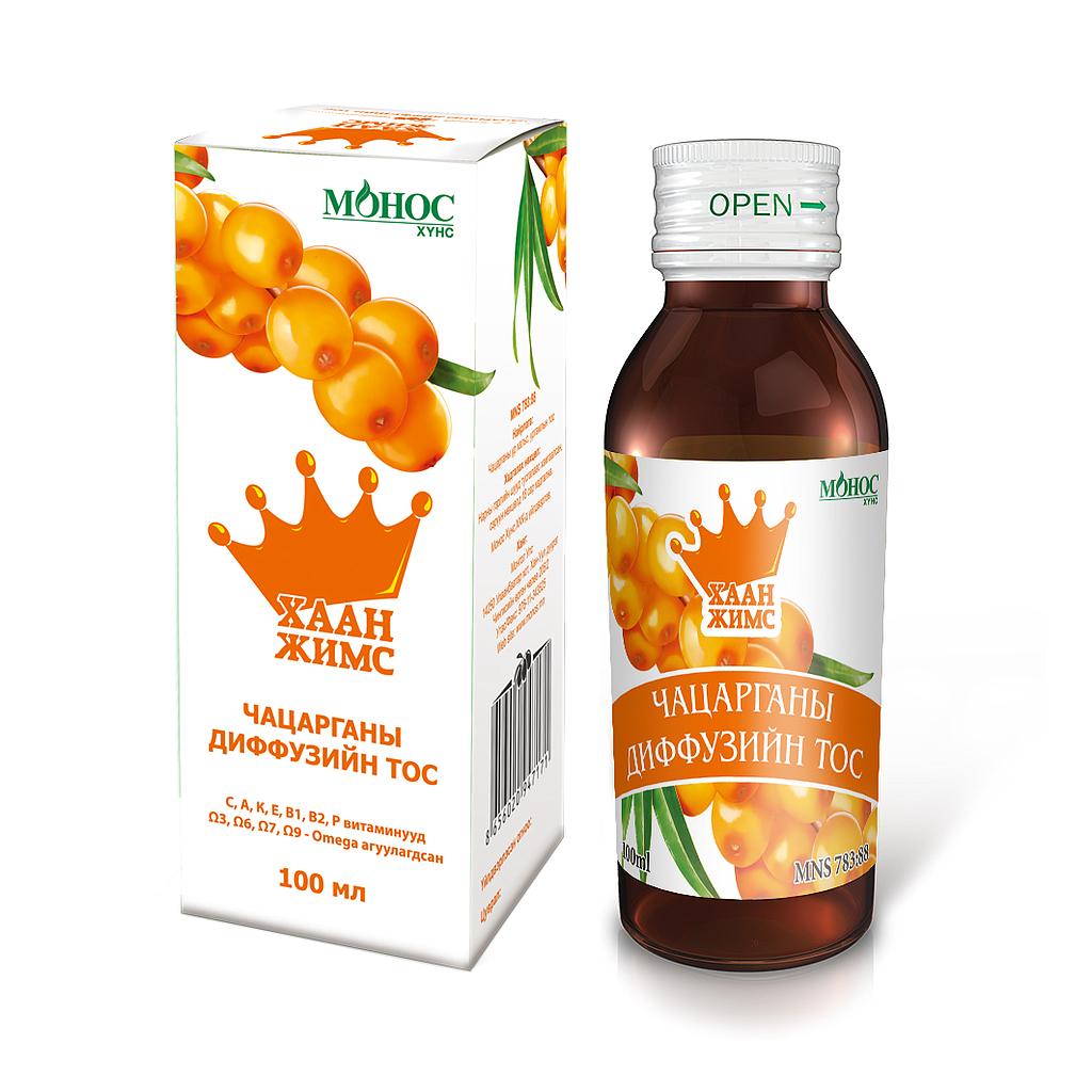 Хаан жимс Чацарганы цэвэр тос 50мл Монос хүнс