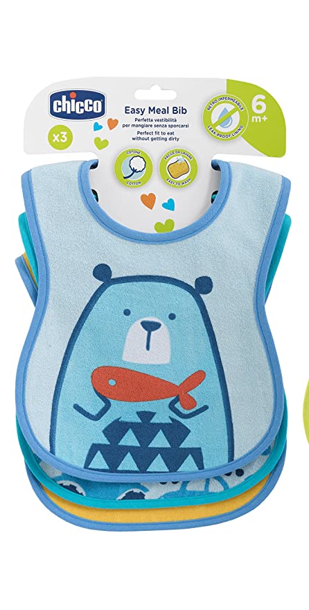 Chicco Энгэрэвч +6 цэнхэр№3 Weaning Bib